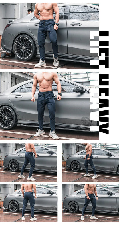 High Quality Men Running Fitness Sweatpants Male Casual Outdoor Training Sport Long Pants Jogging Workout Trousers Bodybuilding