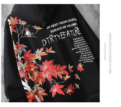 Moletons Pretos com Estampa de Anime Essenciais com Capuz Feminino Estética Coreana Moda Fofa Moletons com Capuz Streetwear para Mulheres