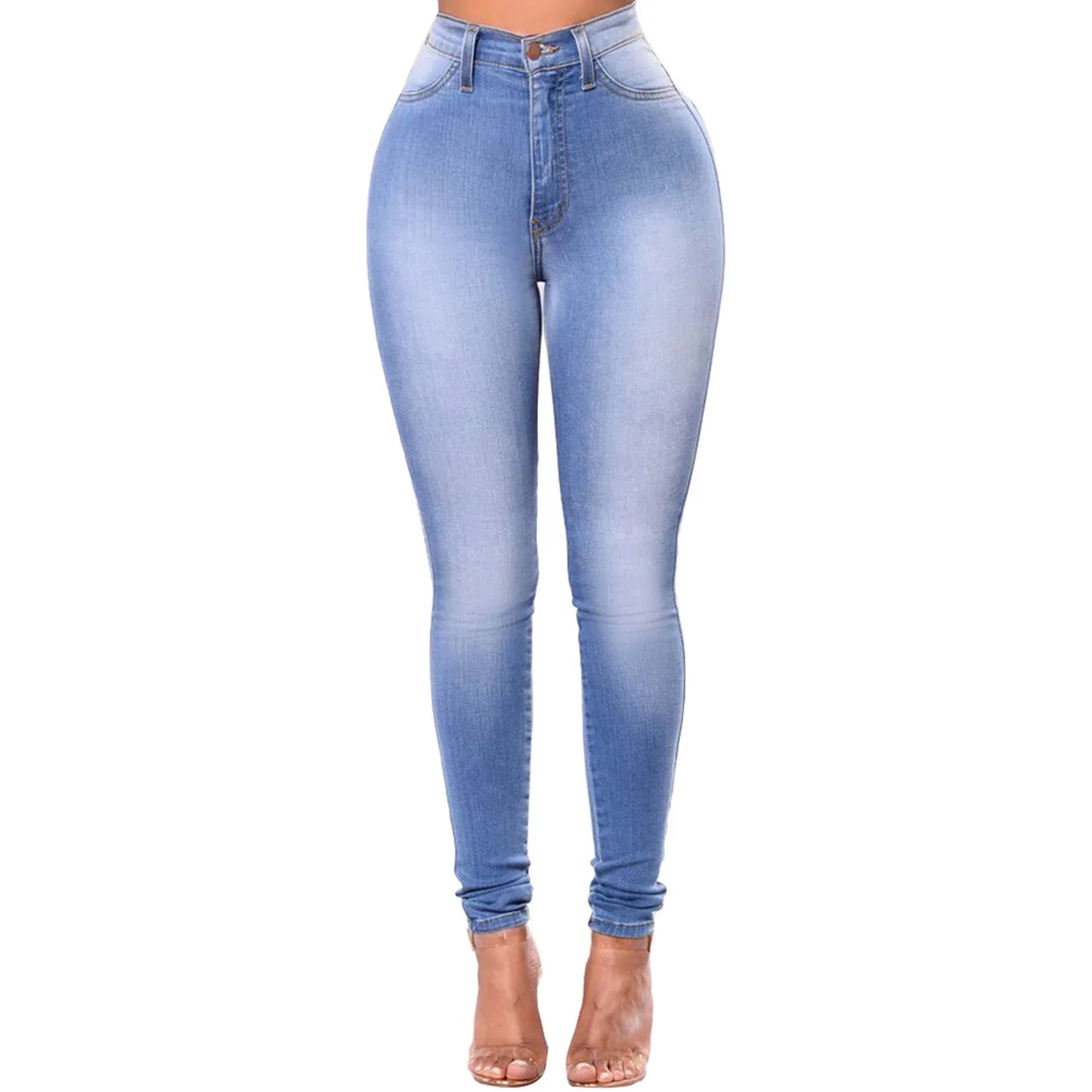 High Waist Women's Skinny Fit Denim Jeans