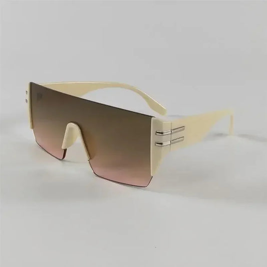 2025 New Rimless Oversized Sunglasses Women Men Luxury Brand High Quality Sun Glasses Ladies Unisex Eyewear UV400 Oculos De Sol