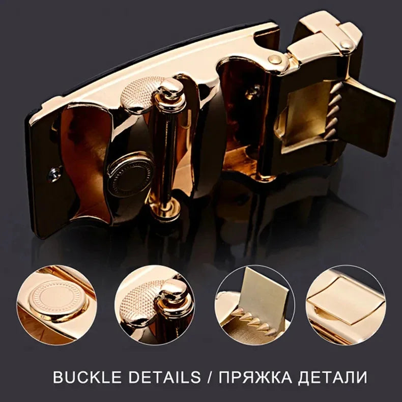 Belts Famous Brand Designer Belt Men Plus Size 130 140 150 160 170cm High Quality PU Leather Luxury Belts Metal Automatic Buckle
