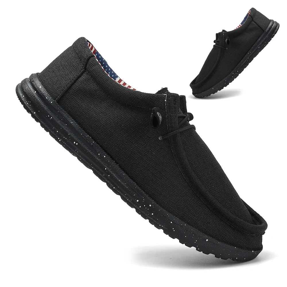 Plus Size Men's Solid Color Breathable Slip On Classic Loafer Shoes Comfy Casual Durable Lightweight Walking Shoes