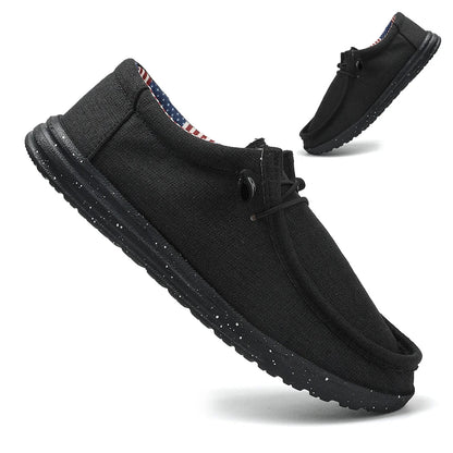 Plus Size Men's Solid Color Breathable Slip On Classic Loafer Shoes Comfy Casual Durable Lightweight Walking Shoes