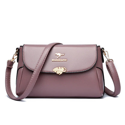 Women Bag Fashion Shoulder Bag Quality PU Leather Elegant Flap Retro Female Messenger Classic Multiple Pockets Crossbody Handbag