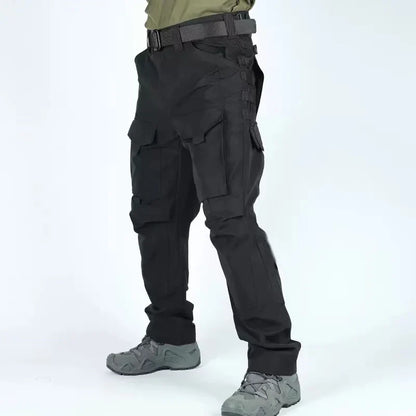 Men's Cargo Military Tactical Casual Trousers Spring Autumn Pants Hiking Camping Climbing Army Combat Running Multi-Pockets