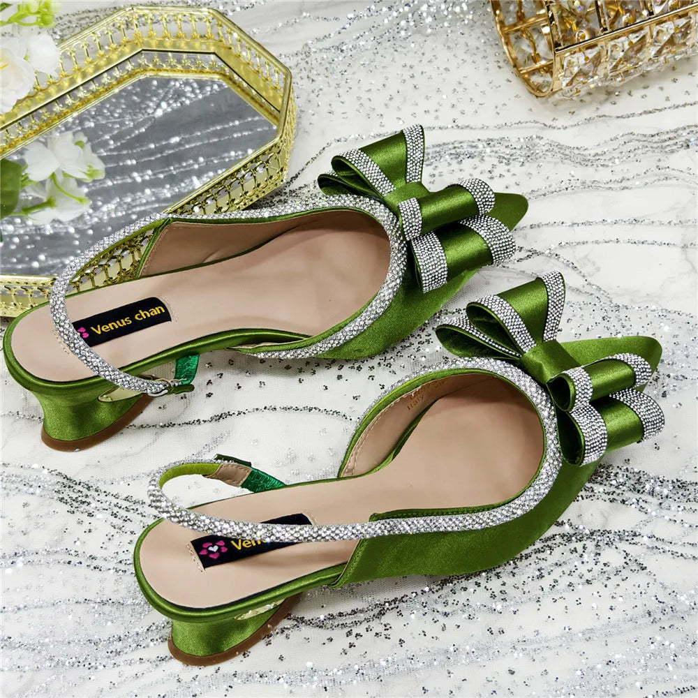 Fashionable And Elegant Nigerian Wedding Banquet High Heels Anti Slip Women's Sandals Plus Size Nigerian Party Shoes