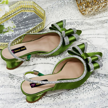 Fashionable And Elegant Nigerian Wedding Banquet High Heels Anti Slip Women's Sandals Plus Size Nigerian Party Shoes