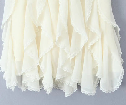 Kawaii Black Mini Skirts Women Summer 2025 Japanese Y2k Fashion Ruched Skirts Vintage Clothes Kawaii Ruffle Skirts Lace Trim