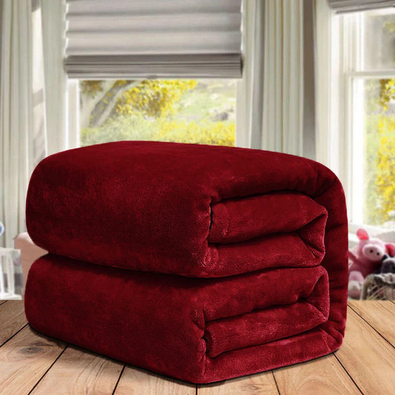 Winter fluffy velvet fleece blanket extra large size sofa throw blanket fuzzy faux fur blanket microfiber thick bed sheet