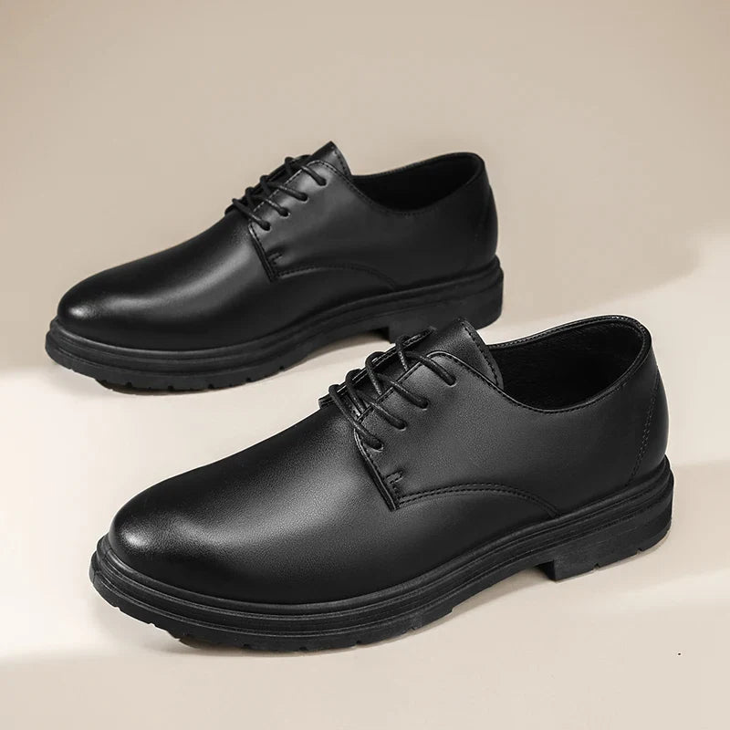Men Formal Leather Shoes Oxford Shoes Mens Dress Shoe Black Pointed Toe Men Loafers Party Office Business Casual Shoes for Men