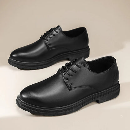 Men Formal Leather Shoes Oxford Shoes Mens Dress Shoe Black Pointed Toe Men Loafers Party Office Business Casual Shoes for Men