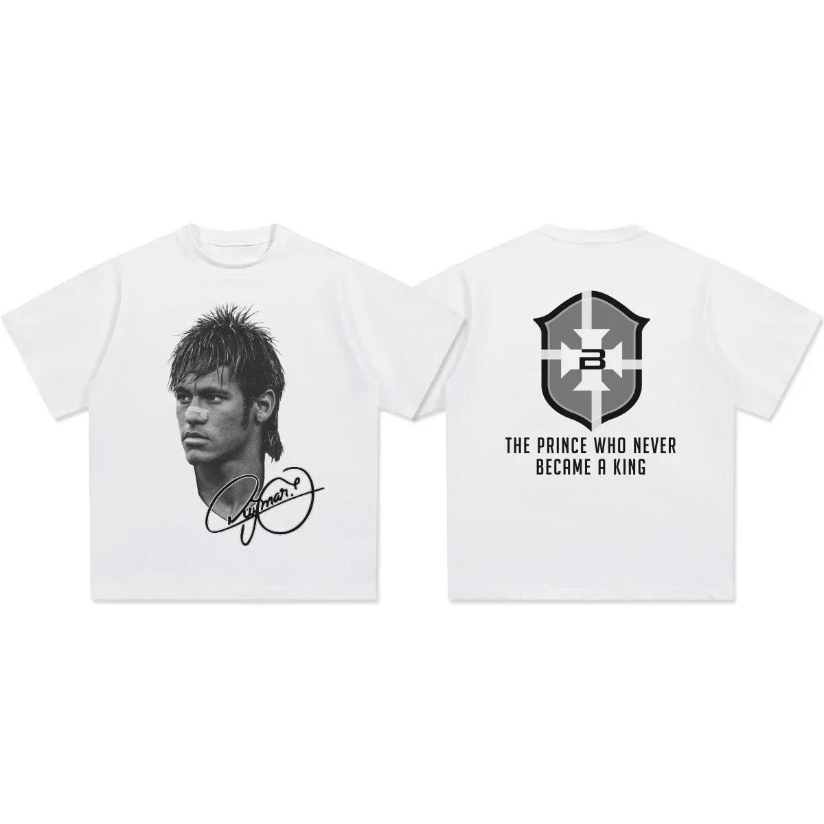 American Football Star Print Cotton Short-sleeved T-shirt Women Clothing Print Fashion Men Oversize Tee