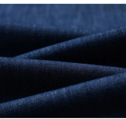 2026 Thin Stretch Denim Business Casual High Waist  High Lyocell  Men's Fit Straight Lightweight Cotton  Light Grey Jeans