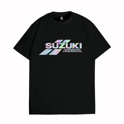 2026 Summer Bestseller Suzuki Racing Team 100% Cotton Trendy Men T-shirt Daily Outdoor Sports Casual Loose Street Short-sleeve