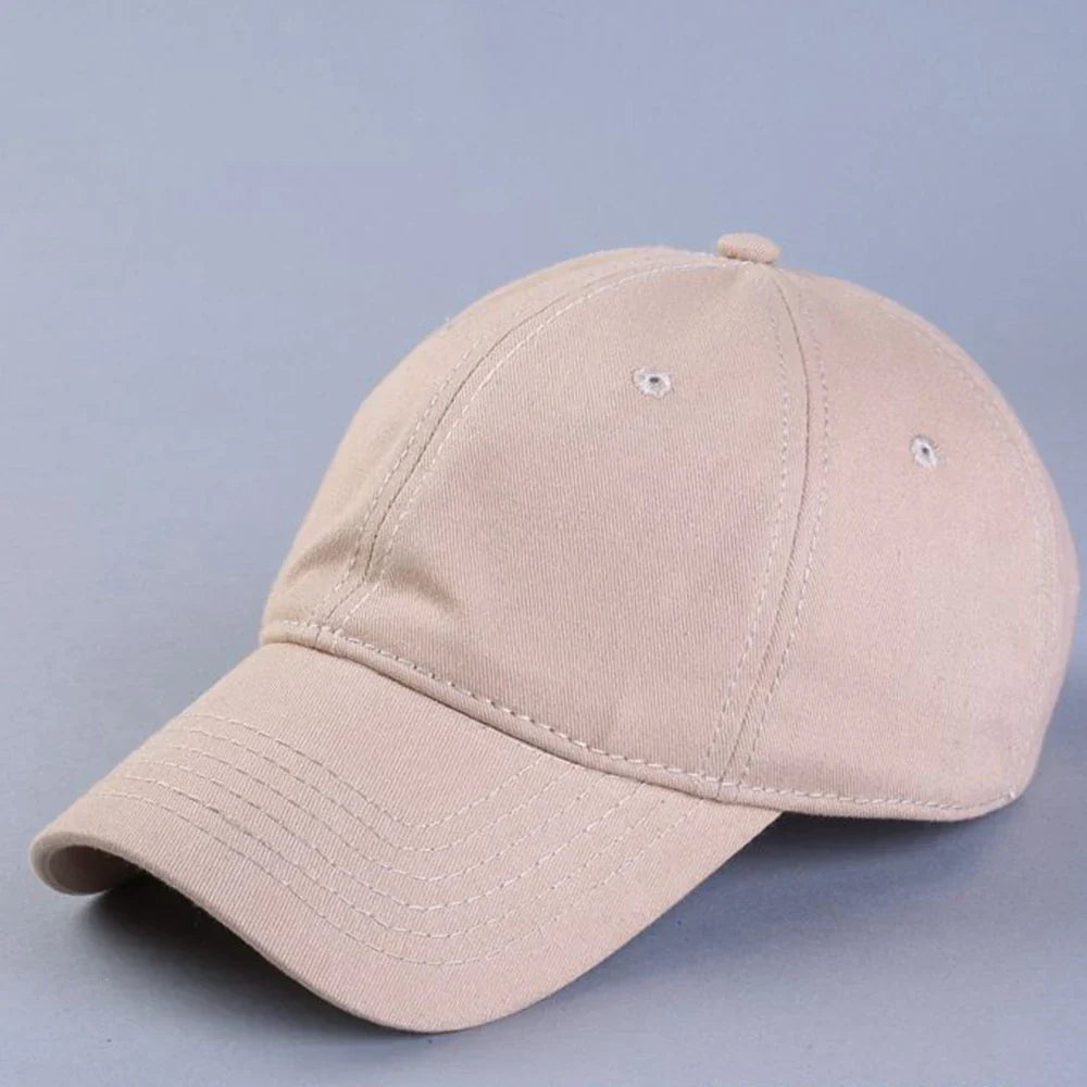 Oversize Baseball Caps 100% Cotton Summer Sports Sun Hats for Women Men Big Head Plain Large Snapback Cap Unisex