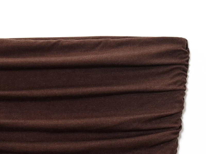 women's new dress elegant sexy off-shoulder fashion pleats details slimming strapless dress