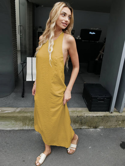 Summer Women Backless Elegant Dress