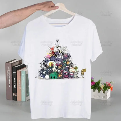 Hollow Knight T Shirt Fashion Print Tshirt Summer Mens Novelty Short Sleeve Game Cartoon Men T-shirt Men Funny Tops