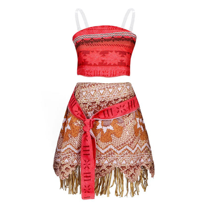 2026 Novo Filme Moana Cosplay Roupa Vestido Infantil Carnaval Vaiana Purim Festival Fantasia Menina Princesa Aniversário Festa Vestido