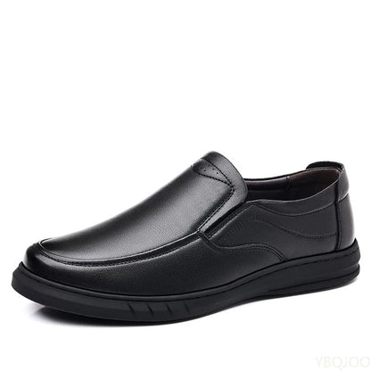 Sapatos casuais masculinos de couro 2025 Sapatênis de sola macia de verão Sapatos masculinos clássicos versáteis Loafers de couro legítimo respiráveis Homme