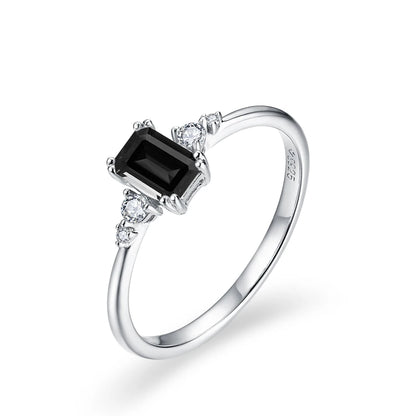 New Emerald Cut 0.6CT Moissanite Diamond Ring for Women DVVS1 Color Classic Engagement Wedding Fine Jewelry Luxury Gift