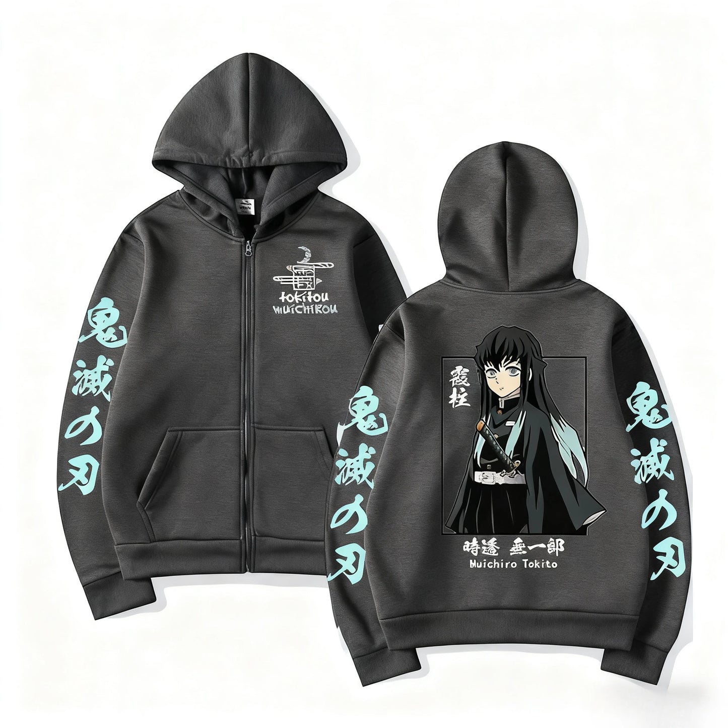 Anime Jacket Zip Up Casual Tops Streetwear 2026 Autumn Winter Long Sleeve Pullover Men Women