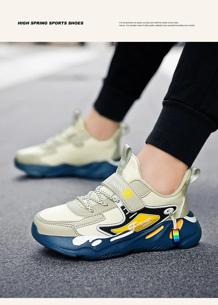 Children Basketball Shoes Trendy Comfortable Outdoor Training Anti Slip Wear-resistant Fashion Running Shoes for Kids Size 28-39