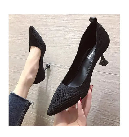 Women Pumps Summer Shoes Thin High Heels Sexy Pointed Toe Slip-on Wedding Party Brand Fashion Shoes For Lady Female Mujer