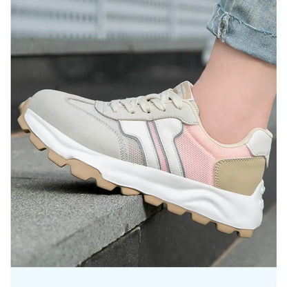 New Women's Safety Shoes with Anti Smashing and Anti Piercing Lightweight Soft Sole and Steel Toe Caps for Work Shoes