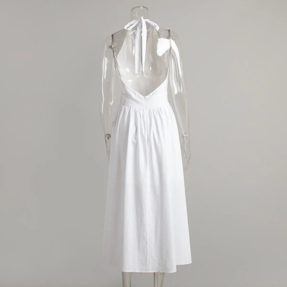 2025 New Women Summer Cotton Long Dress Sleeveless Sexy V-Neck Boho Maxi Dress Loose Style Long Dress Vestidos Clothes