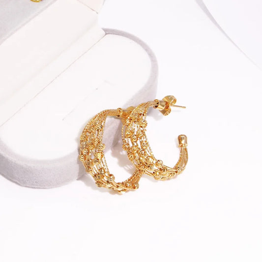 Handmade Women Jewelry Set Multi-layer 18K Gold Plated Beads Set Hight Quality Birthday Wedding Jewellery Accessories