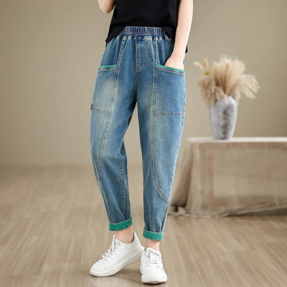 Vintage Loose Summer Thin Denim Jeans