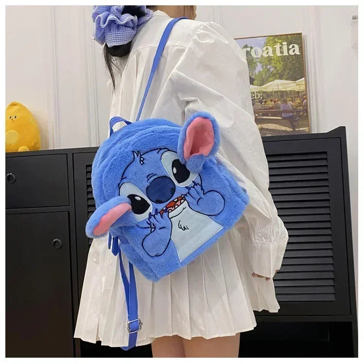 high-quality sewn plush backpack cartoon fashion 3D mini women's backpack large capacity cute children's school bag