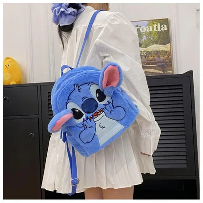 high-quality sewn plush backpack cartoon fashion 3D mini women's backpack large capacity cute children's school bag