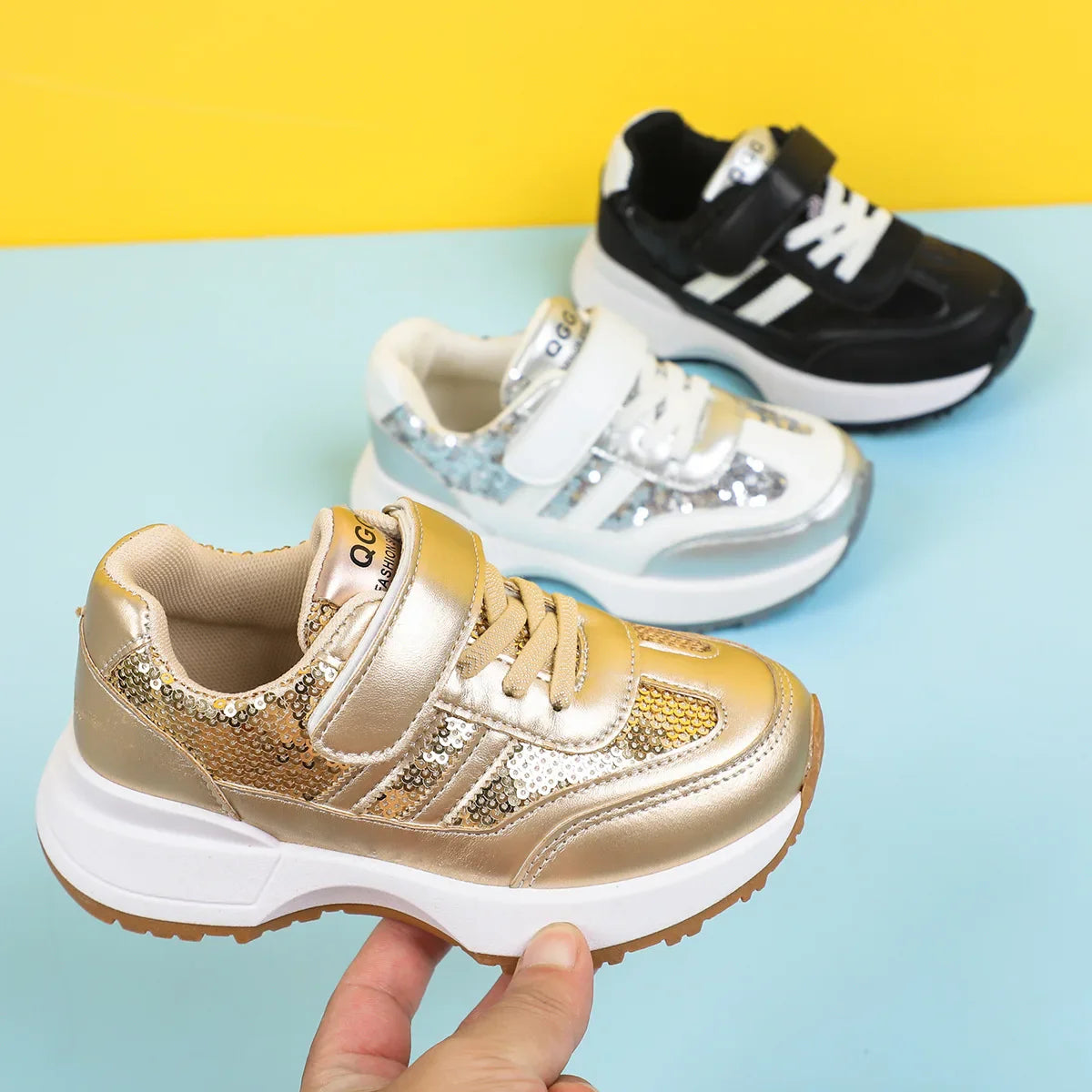 Children Leather Patchwork Sneaker 2025 Spring Autumn New Soft Bottom Casual Shoes School Sports Sneakers for Boys Girls