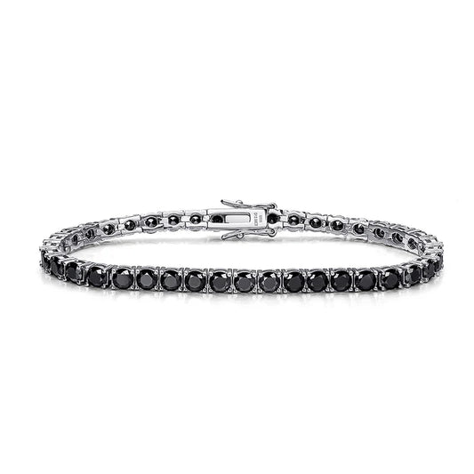 3/4/5mm Pass Diamond Test Moissanite Tennis Bracelets for Women Men Original 925 Sterling Silver Bangles with Certificate
