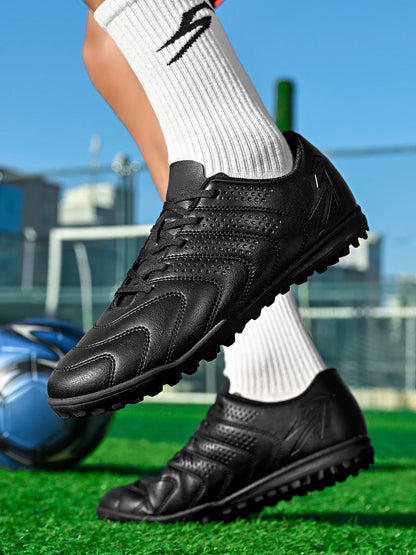 Wear Resistant TF Turf Soccer Boots PU Elastic Fabric Upper Rubber Stable Grip Sole Youth Boys Girls Football Shoes