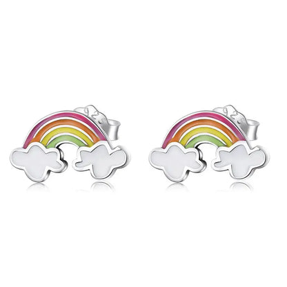 925 Sterling Silver European Simple CZ Ear Buckles Heart Hoop Earrings for Women Wedding Gift Minimalism Jewelry E737