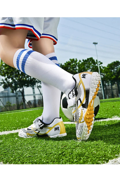 Soccer Shoes with Rubber Soles for Kids, Multicolor FG & TF Training Styles