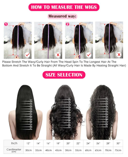 46 44 Inch Bone Straight Lace Frontal Human Hair Wigs Brazilian 250 Density 13x6 13x4 Transparent HD Lace Front Wigs For Women