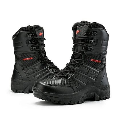 New Winter Men's Boots Outdoor Anti-Slip Men's Desert Boots Comfortable Autumn Men Work Ankle Boots High Top Motorcycle Boots