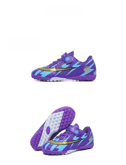 New Kids Soccer Shoes TF School Football Boots Boys Girls Cleats Grass Sneakers Child Outdoor Athletic Training Sports Footwear