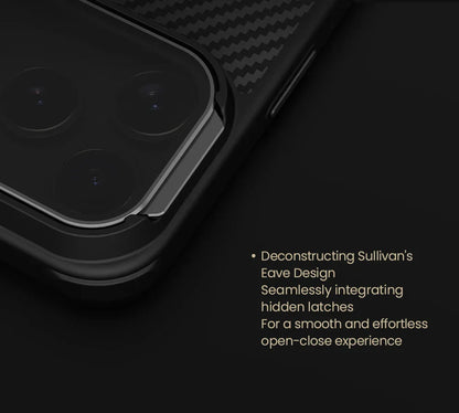 For iPhone 17 Pro Max / 17 Pro case CarboProp Fiber Magnetic Adapt Translucent Black Camera Cover Lens Back Cover Protection