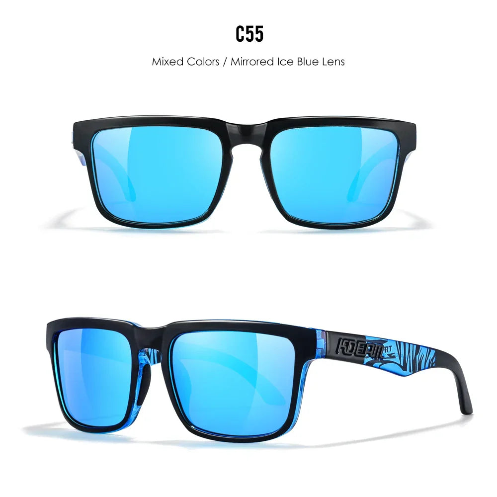 Unisex Square Sunglasses Polarized Coated Lens Suitable For Driving Fishing Sunglasses Anti-Blue Light Computer Eyeglasses