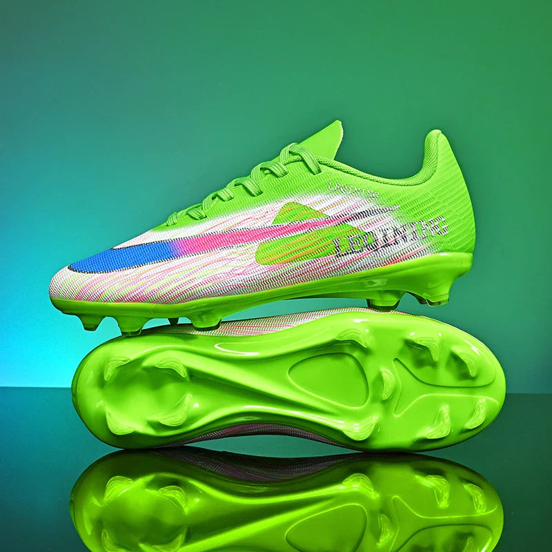 New Men Football Boots Outdoor Non Slip Match Boys Breathable Soccer Shoes Sport Adult Cleats Training Long Spikes Comfortable