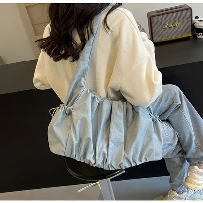Hot Selling Fashion Nylon Pleated Women's Crossbody Bag 2026 New Casual Trend Versatile Large Capacity Tote Women's Shoulder Bag