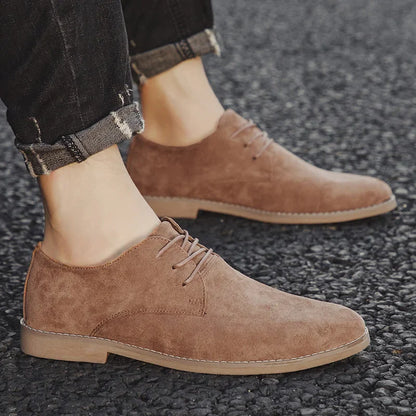 Sapatos Masculinos Derby de Luxo, Sapatos de Couro de Camurça de Alta Qualidade para Homens, Sapatos Casuais de Negócios, Sapatos de Amarrar Masculinos para Festas e Casamentos, Tamanho Grande