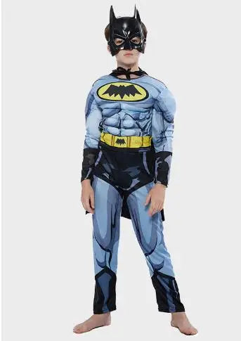 Cosplay Anime Figure Superhero Halloween Costumes for Kids Muscle Jumpsuits Masquerade Carnival Clothes Party Dresses