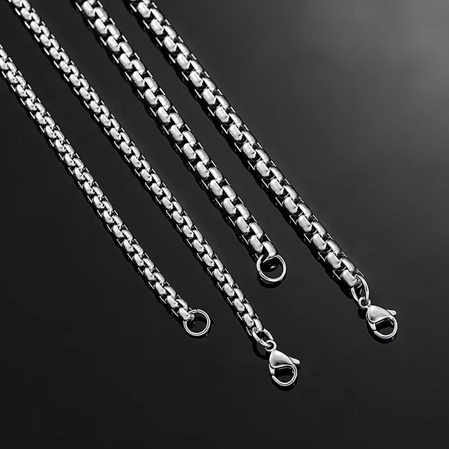 Thickness 2mm/3mm/4mm/5mm/6mm Stainless Steel Link Classic Curb Necklace Chain for Men Women Jewelry 14 to 40 Inches