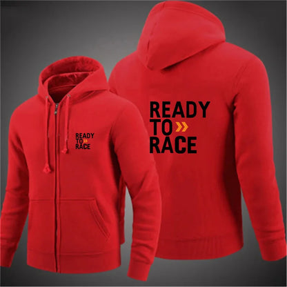 Spring Autumn Men Hoodies Ready To Race Print Hoody Women Sweatshirt Hip Hop Unisex Streetwear y2k Clothing Hombre